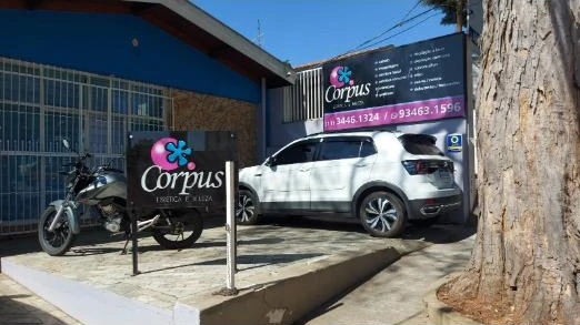 Fachada do Espaço Corpus Estética e Beleza, na Av. Cmte. Videlmo Munhoz